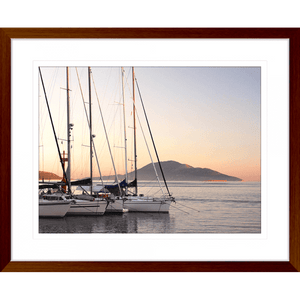 Sunrise Sunset Wall Art - Serenity 01 - in wood frame