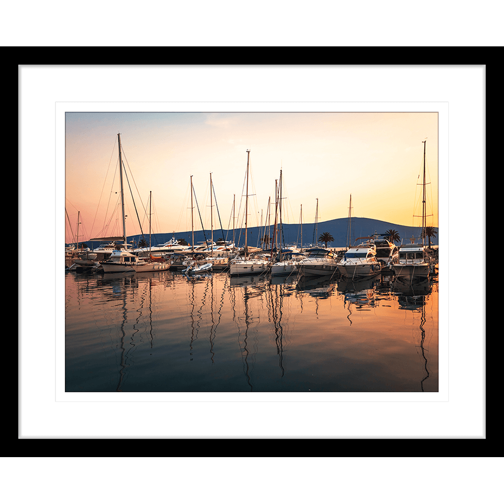 red sunset wall art-canvas