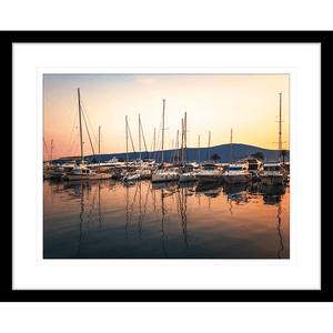 red sunset wall art-canvas