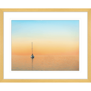 Sunset Wall Art -Sunset Serenity 04 - Gold Frame