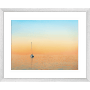 Sunset Wall Art -Sunset Serenity 04 - Silver Frame