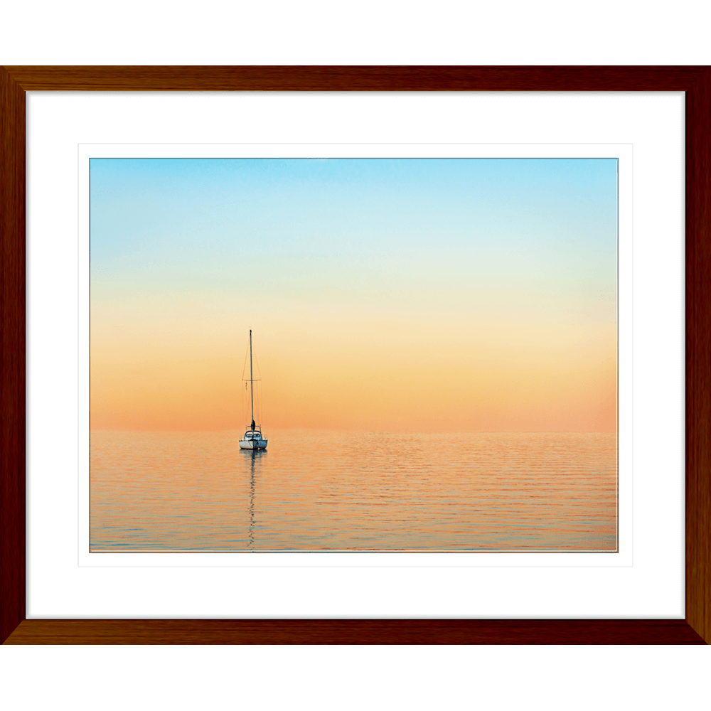 Sunset Wall Art -Sunset Serenity 04 - Wood Frame