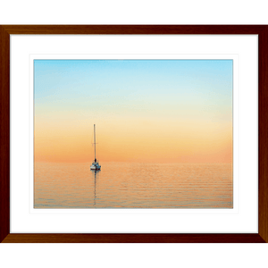Sunset Wall Art -Sunset Serenity 04 - Wood Frame