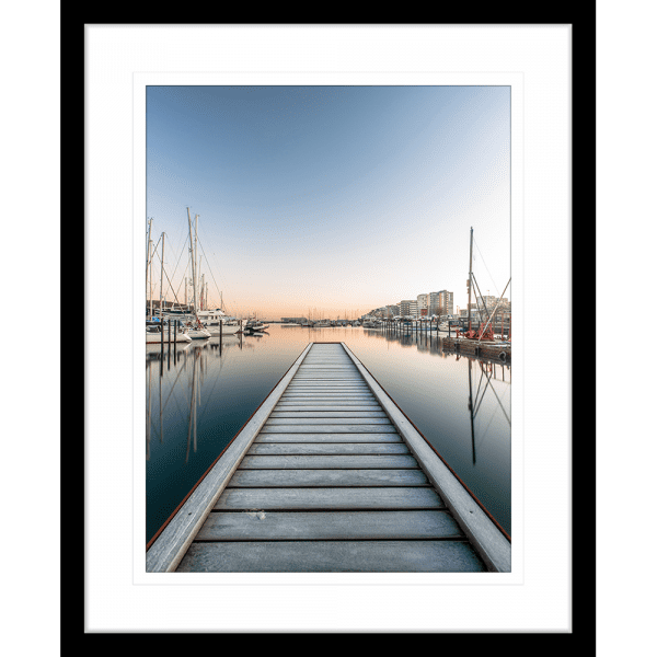 beautiful sunset wall art-Serenity-06 - in black frame