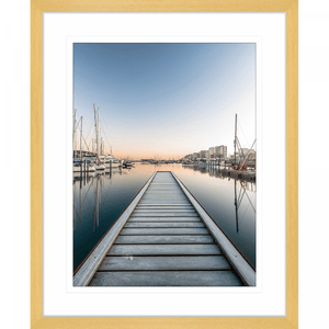 beautiful sunset wall art-Serenity-06 - in gold frame