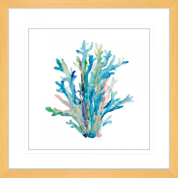 Coral Wall Art - Sea Glass 03 - Platinum Collection