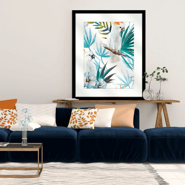 Cockatoo Wall Art Photo - Crested Cockatoo 01 - Platinum Collection