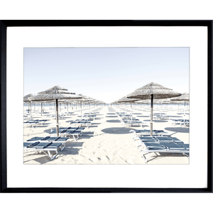 Beach Wall Art by Nissa La Bella 01 - Studio Collection in black frame