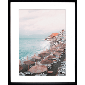 Coastal Wall Art - La Dolce Vita 02-Studio Collection of the Italian coastline in black frame