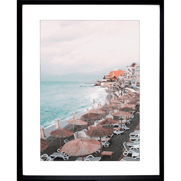 Coastal Wall Art - La Dolce Vita 02-Studio Collection of the Italian coastline in black frame