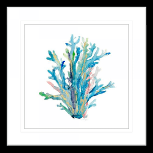 Coral Wall Art - Sea Glass 03 - Platinum Collection