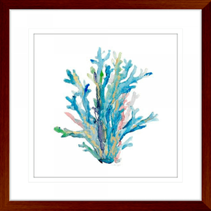 Coral Wall Art - Sea Glass 03 - Platinum Collection