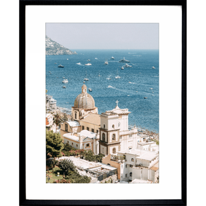 Amalfi Coast photo in Italy in black frame