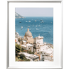 Amalfi Coast photo in Italy in silver frame