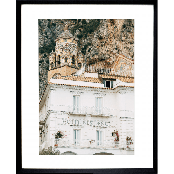  Amalfi Coast Photo hotel Residence photo in a black frame