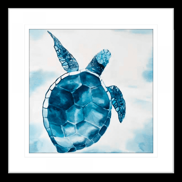 Sea Turtle Photos - Swimming Turtle 02 - Platinum Collection