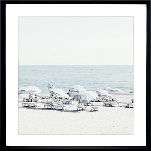 Beach Wall Art by Nissa La Bella 02 - Studio Collection in black frame