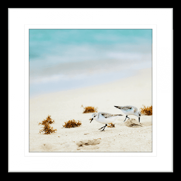 Beach Wall Art - By The Seaside 05 - Standard Collection in black frame