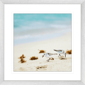 Beach Wall Art - By The Seaside 05 - Standard Collection in silver frame