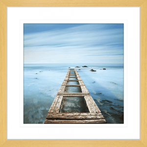 Coastal Wall Art - By The Seaside 07 - Standard Collection in oak frame