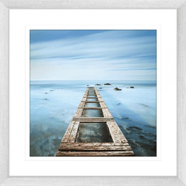 Coastal Wall Art - By The Seaside 07 - Standard Collection in silver frame