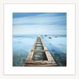 Coastal Wall Art - By The Seaside 07 - Standard Collection in white frame