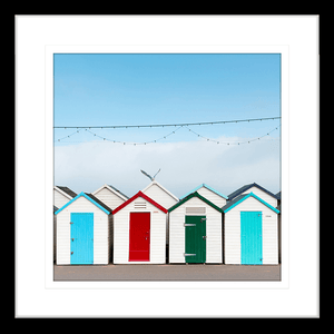 Beach Wall Art - By The Seaside 10 - Standard Collection in black frame