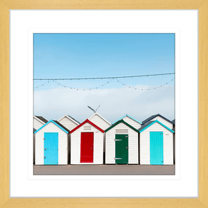 Beach Wall Art - By The Seaside 10 - Standard Collection in oak frame