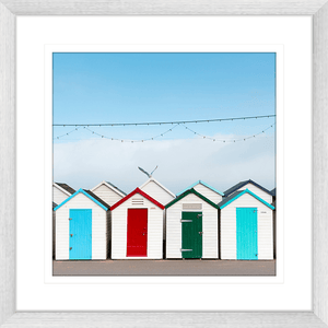 Beach Wall Art - By The Seaside 10 - Standard Collection in silver frame