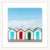 Beach Wall Art - By The Seaside 10 - Standard Collection in white frame