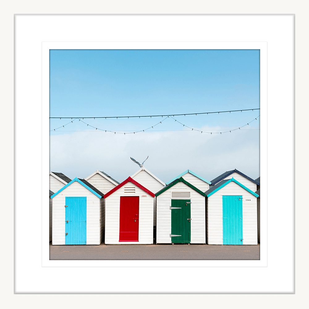 Beach Wall Art - By The Seaside 10 - Standard Collection in white frame