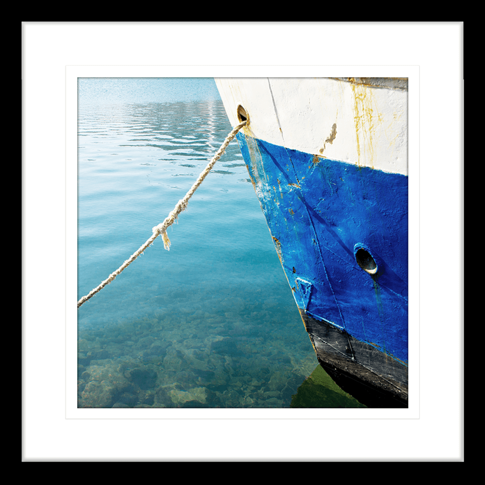 Nautical Wall Art - By The Seaside 11 - Standard Collection in black frame