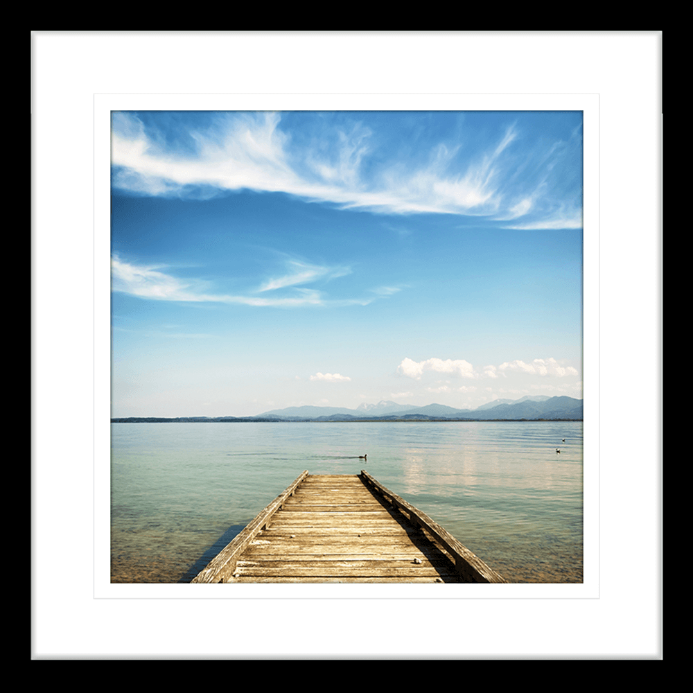 Coastal Wall Art - By The Seaside 12 - Standard Collection in black frame