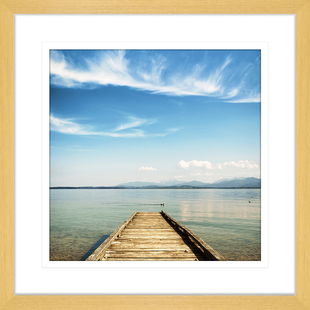 Coastal Wall Art - By The Seaside 12 - Standard Collection in oak frame