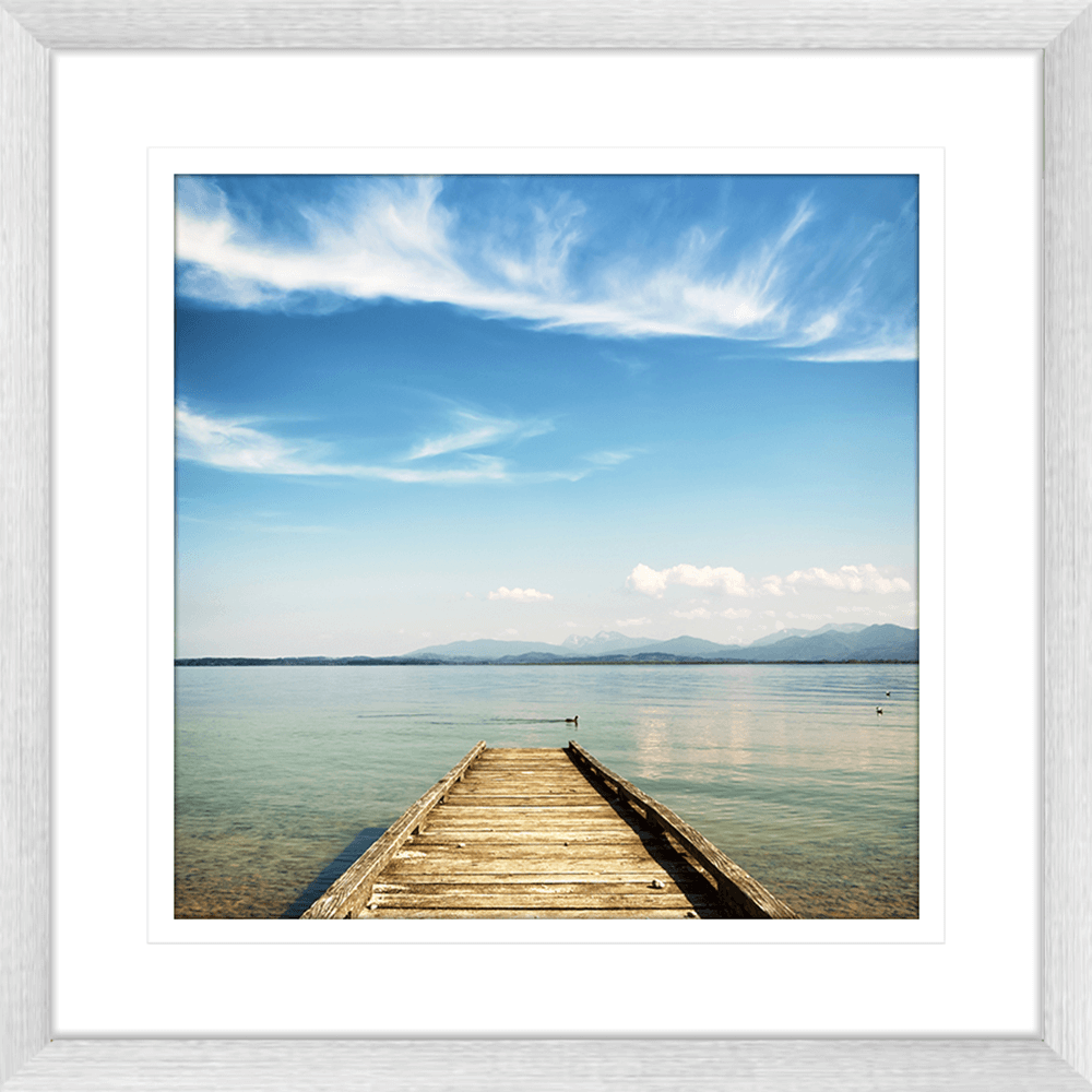 Coastal Wall Art - By The Seaside 12 - Standard Collection in silver frame