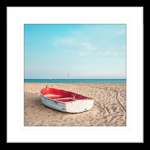 Beach Wall Art - By The Seaside 13 - Standard Collection in black frame