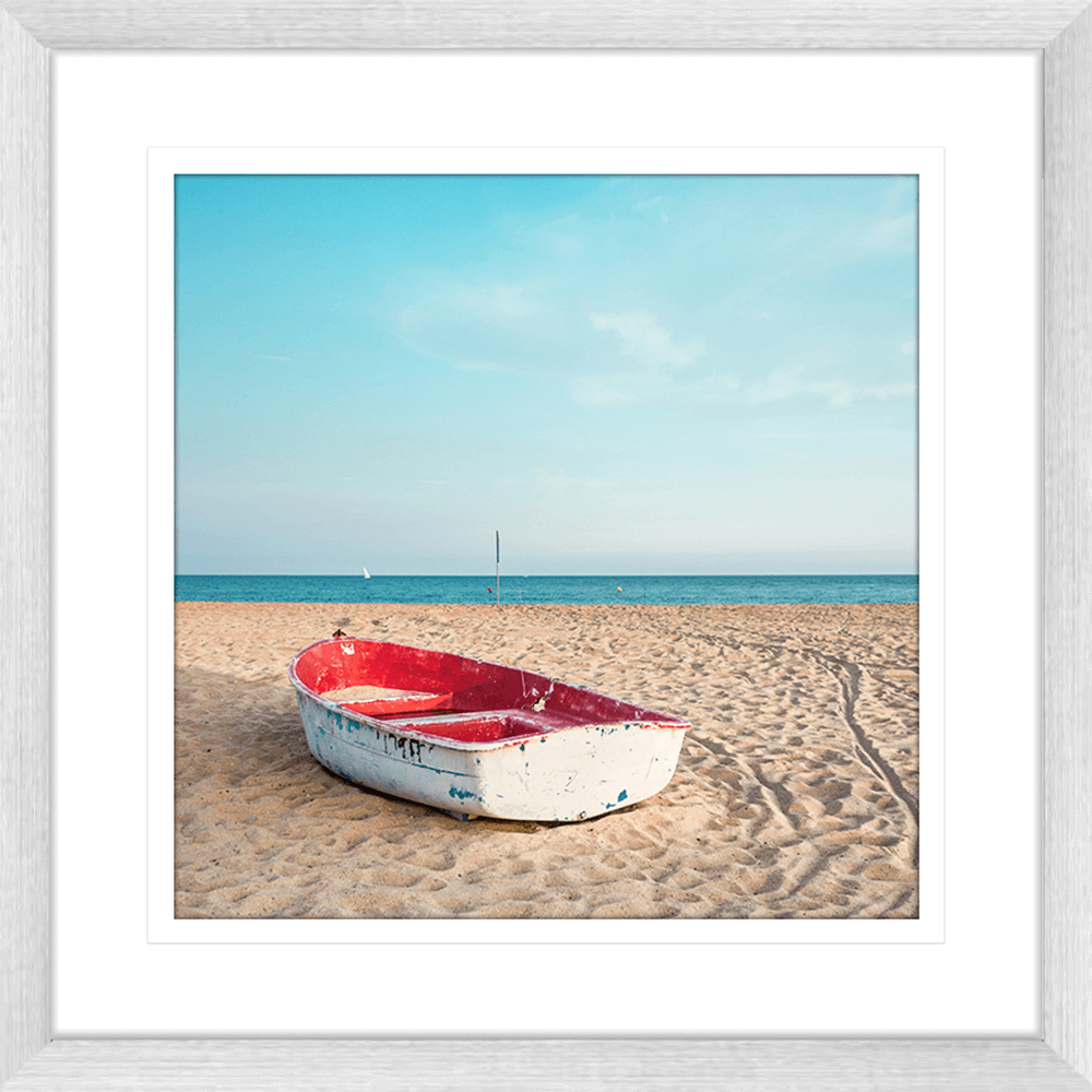 Beach Wall Art - By The Seaside 13 - Standard Collection in silver frame