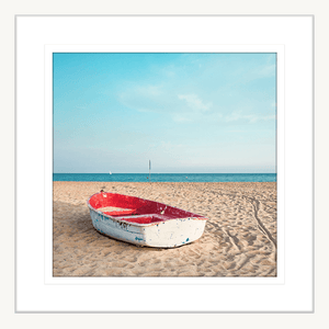 Beach Wall Art - By The Seaside 13 - Standard Collection in white frame