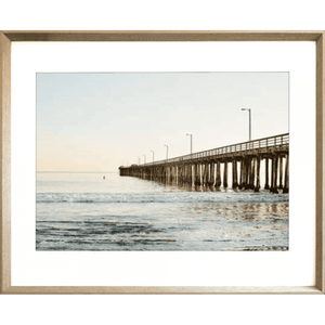 Beach Sunset Photos - Golden Hour 01 – Studio Collection in cashew frame