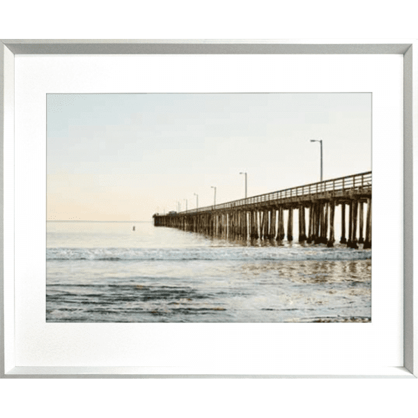 Beach Sunset Photos - Golden Hour 01 – Studio Collection in white frame