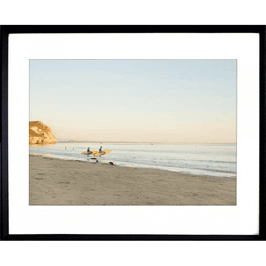 Beach Sunset Photos - Golden Hour 02 – Studio Collection in black frame