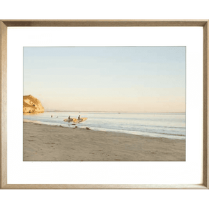 Beach Sunset Photos - Golden Hour 02 – Studio Collection in cashew frame