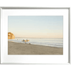 Beach Sunset Photos - Golden Hour 02 – Studio Collection in white frame