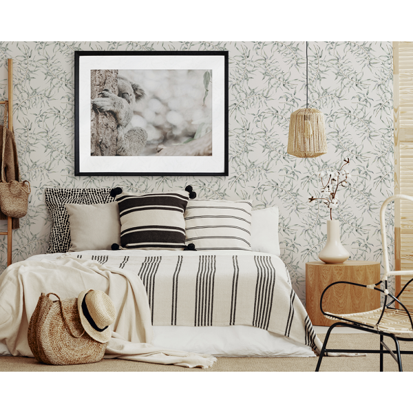 Koala Photo by the Australia Wall Art - Heritage 02 Studio Collection in bedroom on green wattle tree wall paper