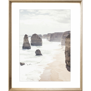 Great Ocean Road Photo by the Australia Wall Art - Heritage 04 Studio Collection in a cashew frame