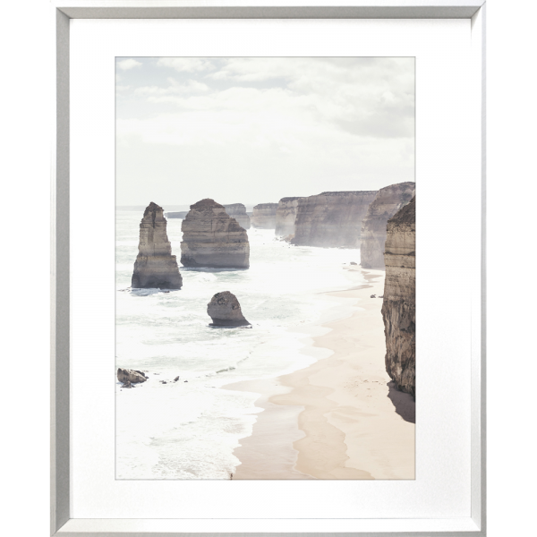 Great Ocean Road Photo by the Australia Wall Art - Heritage 04 Studio Collection in a white frame