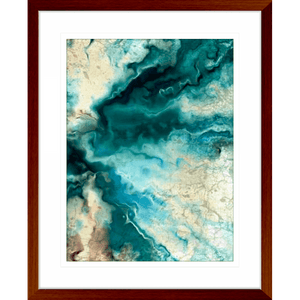 Coral Wall Art - Neo Teal 02 - Platinum Collection