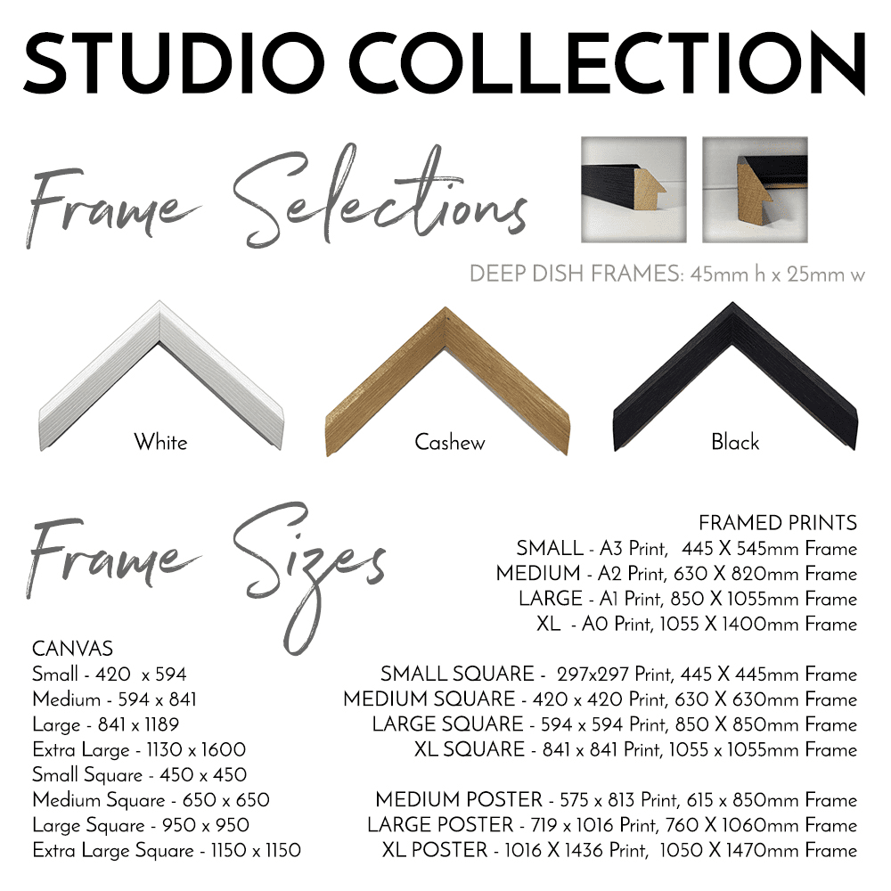 mis wall art, studio collection frames