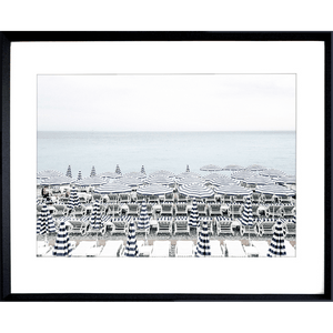 Beach Wall Art -by Nissa La Bella 03 - Studio Collection in black frame