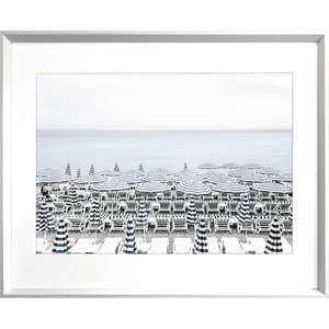 Beach Wall Art -by Nissa La Bella 03 - Studio Collection in white frame